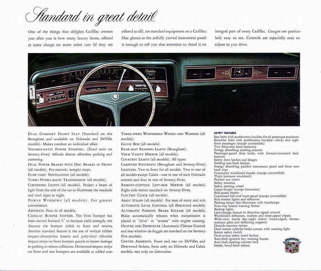 1972 Cadillac Brochure Page 2